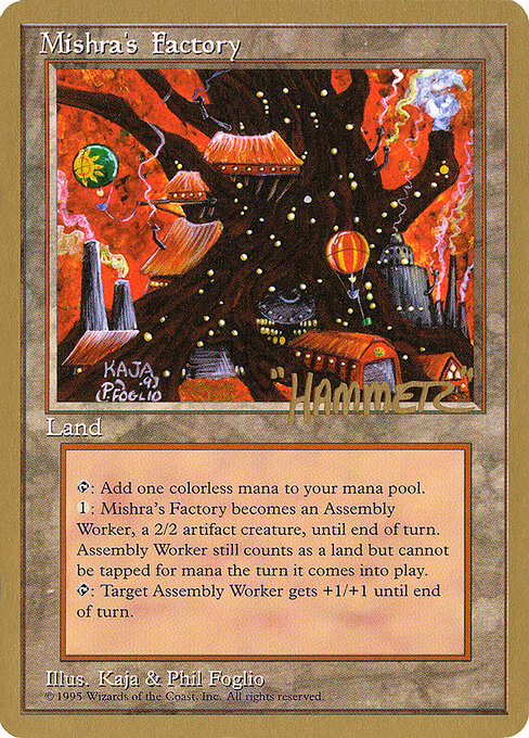 Mishra's Factory — Pro Tour Collector Set #shr361, art by Kaja Foglio & Phil Foglio