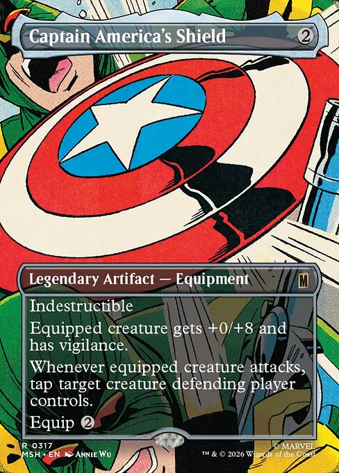 Captain America's Shield — Marvel Super Heroes #317, art by Annie Wu