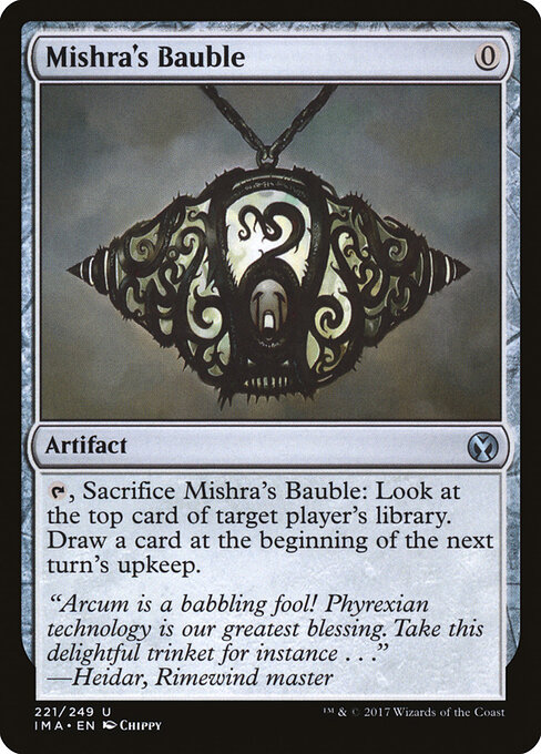 Mishra's Bauble — Iconic Masters #221, art by Chippy