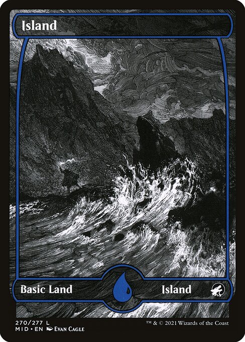 Island — Innistrad: Midnight Hunt #270, art by Evan Cagle