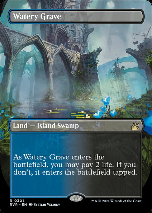 Watery Grave — Ravnica Remastered #301, art by Svetlin Velinov