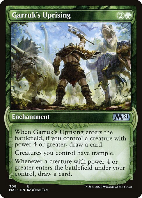 Garruk's Uprising — Core Set 2021 #308, art by Wisnu Tan