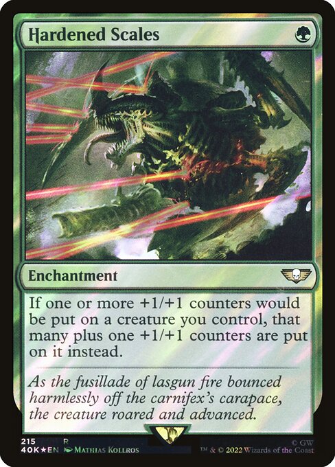 Hardened Scales — Warhammer 40,000 Commander #215★, art by Mathias Kollros