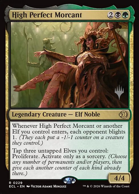 High Perfect Morcant — Lorwyn Eclipsed Promos #229p, art by Victor Adame Minguez
