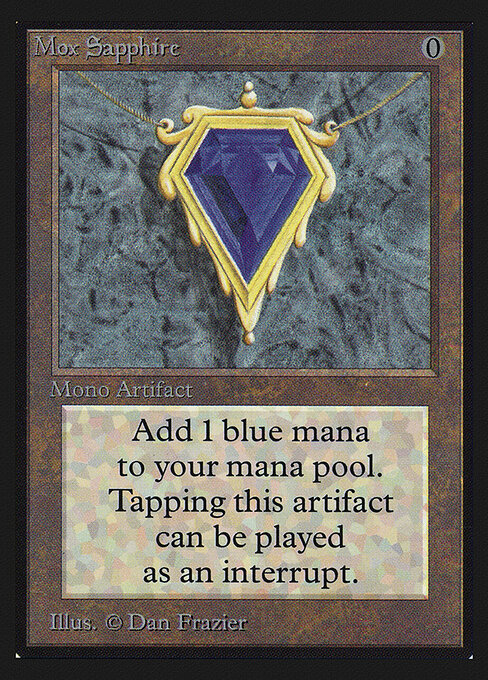Mox Sapphire — Collectors' Edition #266, art by Dan Frazier