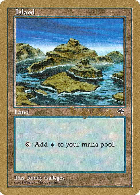 Island — World Championship Decks 1998 #rb338, art by Randy Gallegos