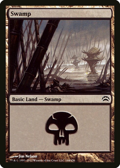 Swamp — Planechase 2012 #144, art by Jim Nelson