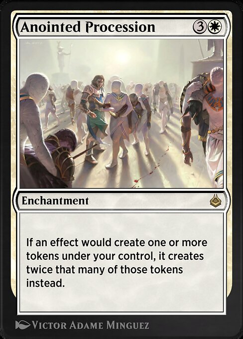 Anointed Procession — Amonkhet Remastered #2, art by Victor Adame Minguez