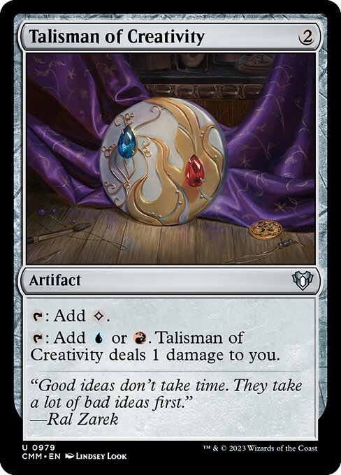 Talisman of Creativity — Commander Masters #979, art by Lindsey Look
