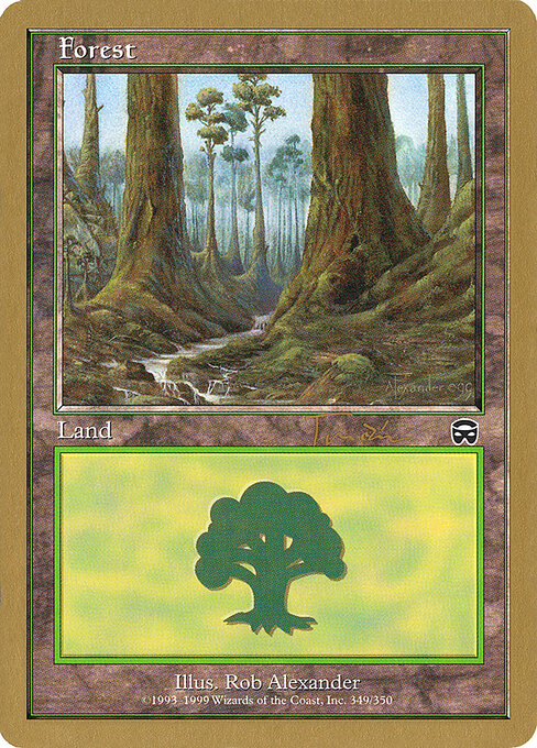 Forest — World Championship Decks 2001 #jt349, art by Rob Alexander