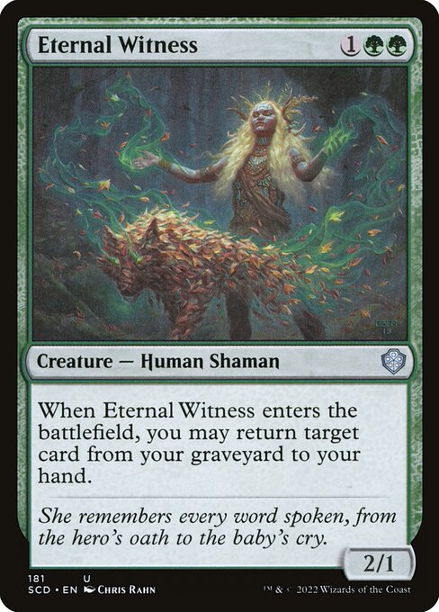 Eternal Witness — Starter Commander Decks #181, art by Chris Rahn
