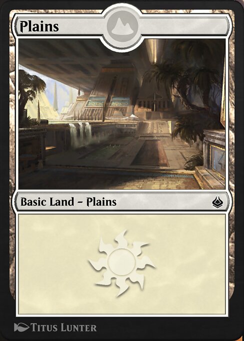 Plains — Amonkhet Remastered #321, art by Titus Lunter