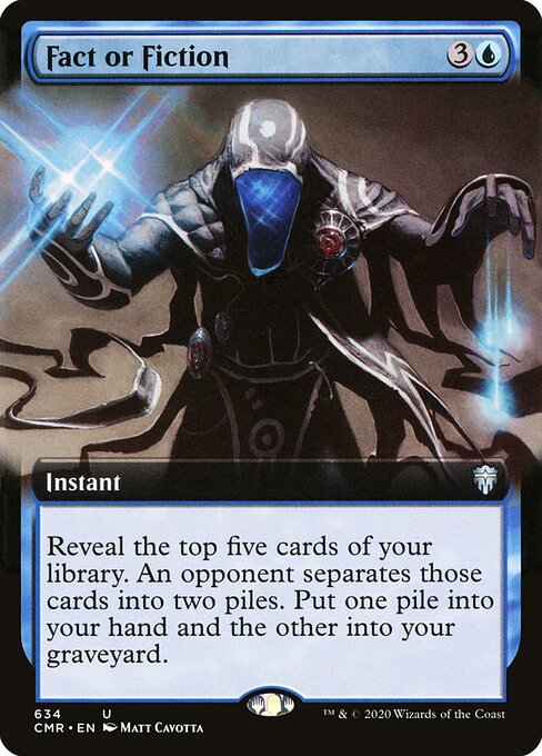 Fact or Fiction — Commander Legends #634, art by Matt Cavotta