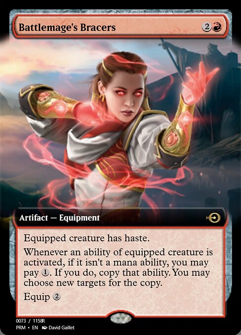 Battlemage's Bracers — Magic Online Promos #90118, art by David Gaillet