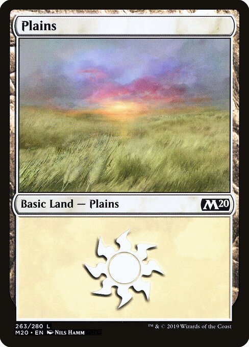 Plains — Core Set 2020 #263, art by Nils Hamm