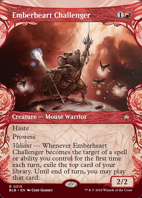 Emberheart Challenger — Bloomburrow #315, art by Cory Godbey