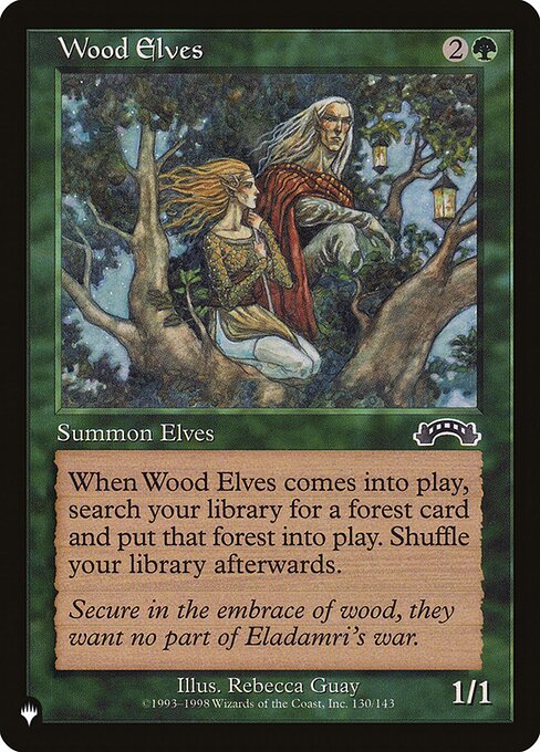 Wood Elves — The List #EXO-130, art by Rebecca Guay