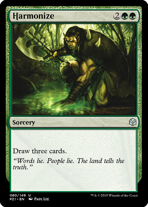 Harmonize — Legendary Cube Prize Pack #80, art by Paul Lee