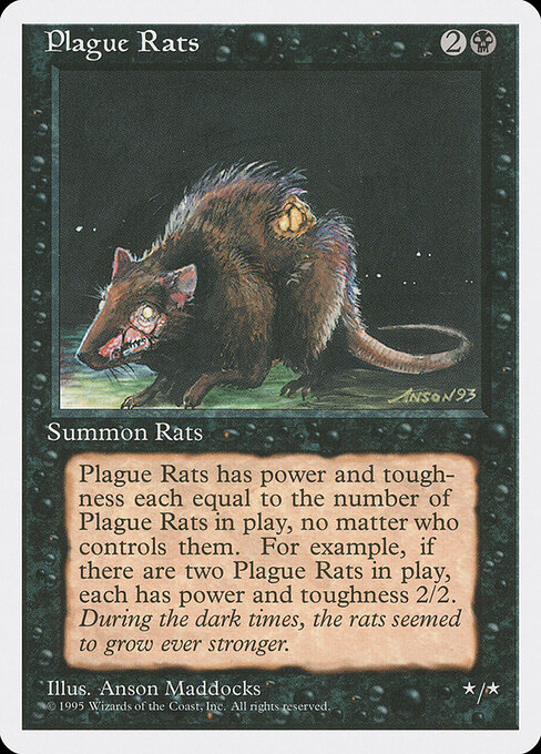 Plague Rats — Fourth Edition #154, art by Anson Maddocks
