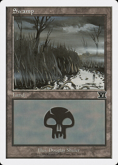Swamp — Classic Sixth Edition #341, art by Douglas Shuler