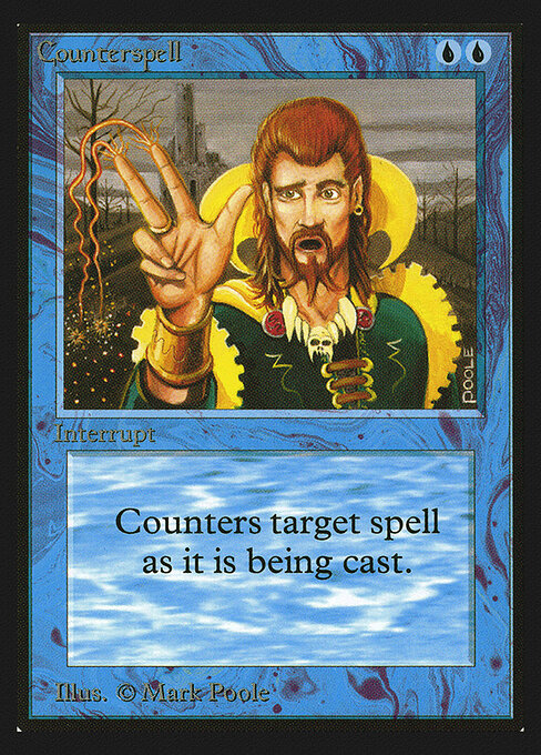 Counterspell — Collectors' Edition #55, art by Mark Poole