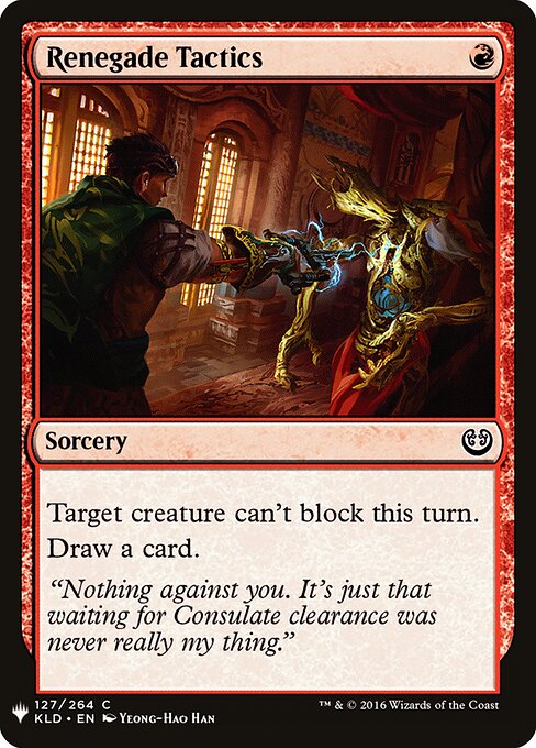 Renegade Tactics — The List #KLD-127, art by Yeong-Hao Han