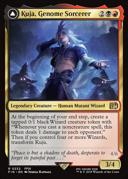 Kuja, Genome Sorcerer // Trance Kuja, Fate Defied — Final Fantasy #232†, art by Joshua Raphael