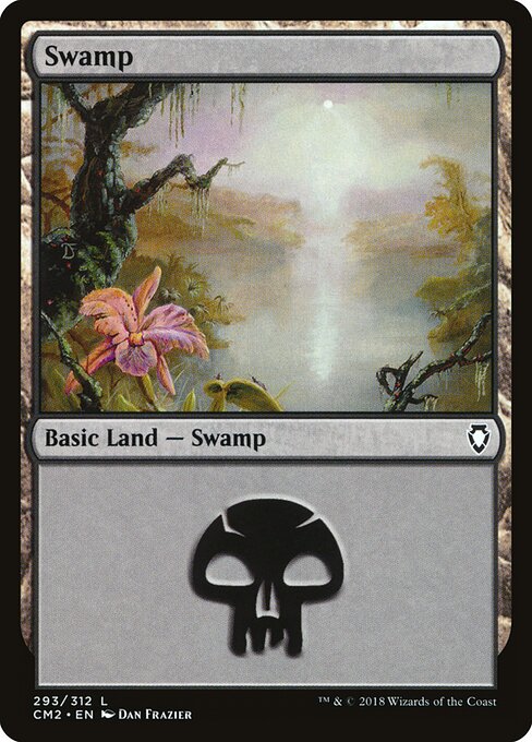 Swamp — Commander Anthology Volume II #293, art by Dan Frazier