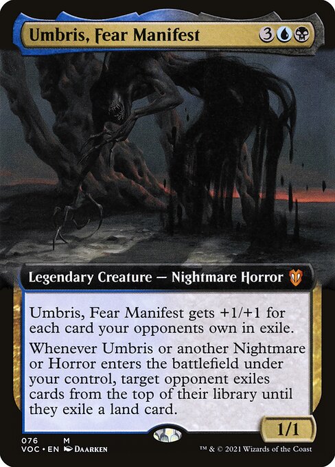 Umbris, Fear Manifest — Crimson Vow Commander #76, art by Daarken