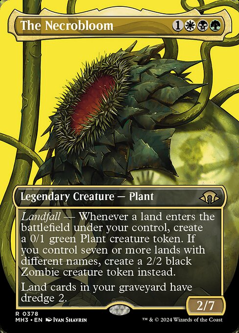 The Necrobloom — Modern Horizons 3 #378, art by Ivan Shavrin