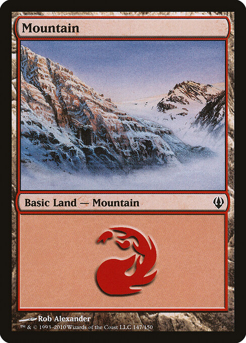 Mountain — Archenemy #147, art by Rob Alexander
