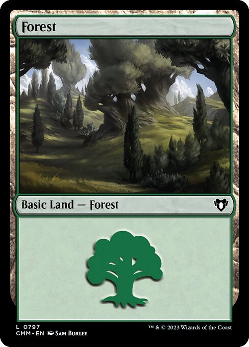 Forest — Commander Masters #797, art by Sam Burley