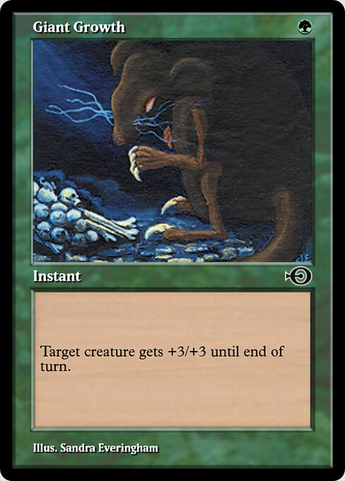 Giant Growth — Magic Online Promos #35930, art by Sandra Everingham