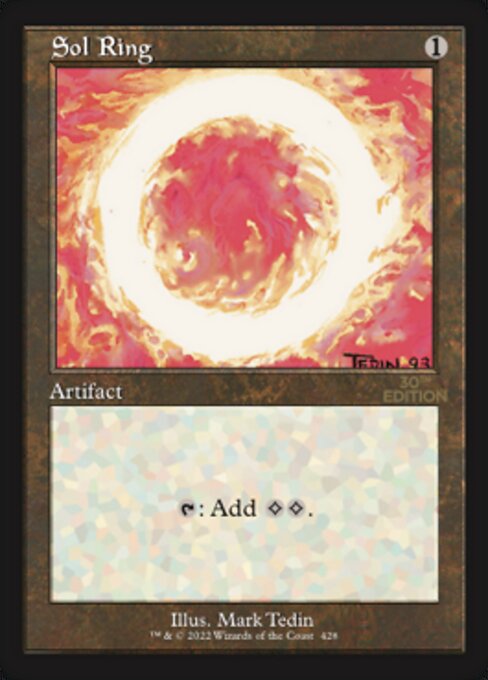 Sol Ring — 30th Anniversary Edition #428, art by Mark Tedin