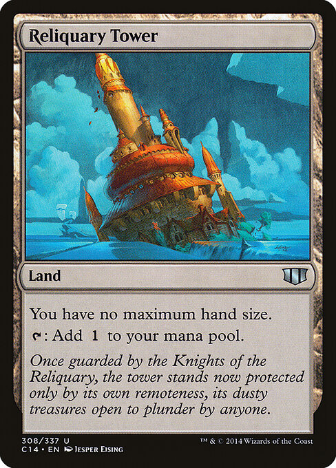 Reliquary Tower — Commander 2014 #308, art by Jesper Ejsing