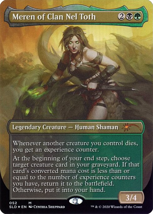 Meren of Clan Nel Toth — Secret Lair Drop #52, art by Cynthia Sheppard