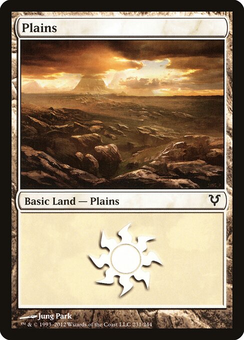 Plains — Avacyn Restored #231, art by Jung Park