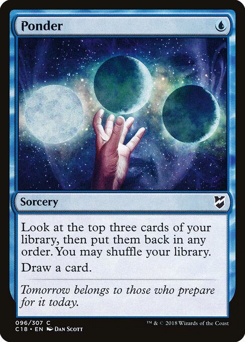 Ponder — Commander 2018 #96, art by Dan Murayama Scott