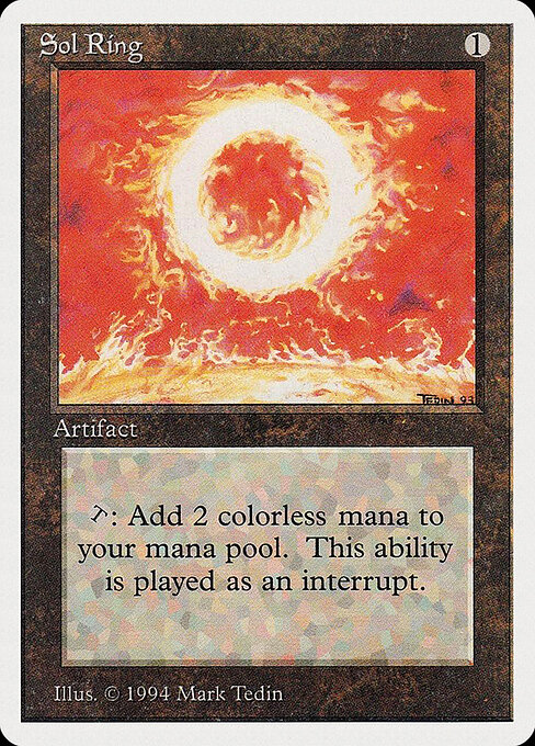 Sol Ring — Summer Magic / Edgar #274, art by Mark Tedin
