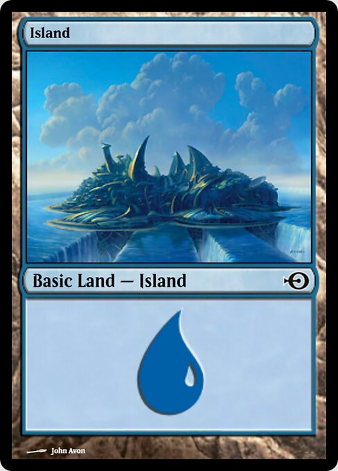 Island — Magic Online Promos #40042, art by John Avon