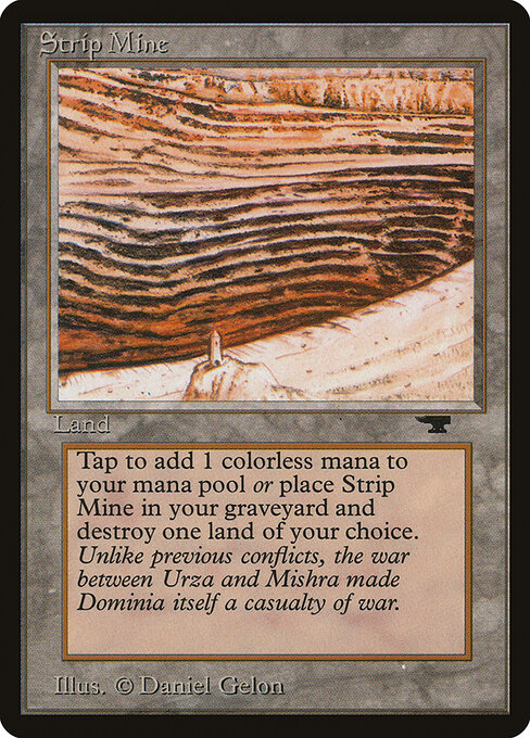 Strip Mine — Antiquities #82c, art by Daniel Gelon