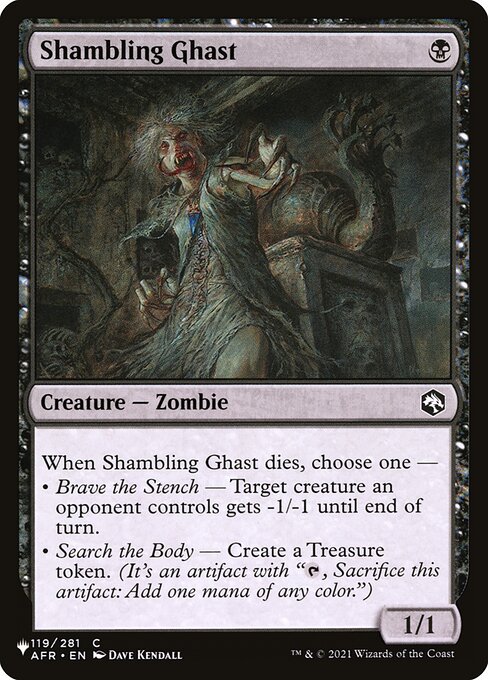 Shambling Ghast — The List #AFR-119, art by Dave Kendall