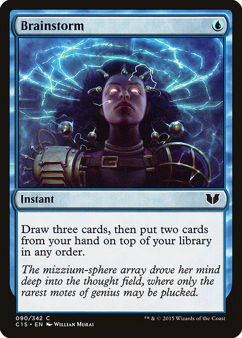 Brainstorm — Commander 2015 #90, art by Willian Murai