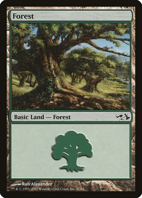 Forest — Duel Decks: Elves vs. Goblins #31, art by Rob Alexander