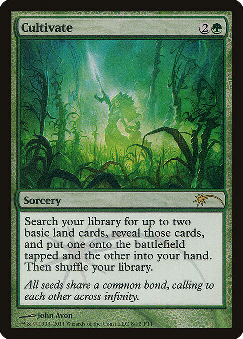 Cultivate — Friday Night Magic 2011 #8, art by John Avon