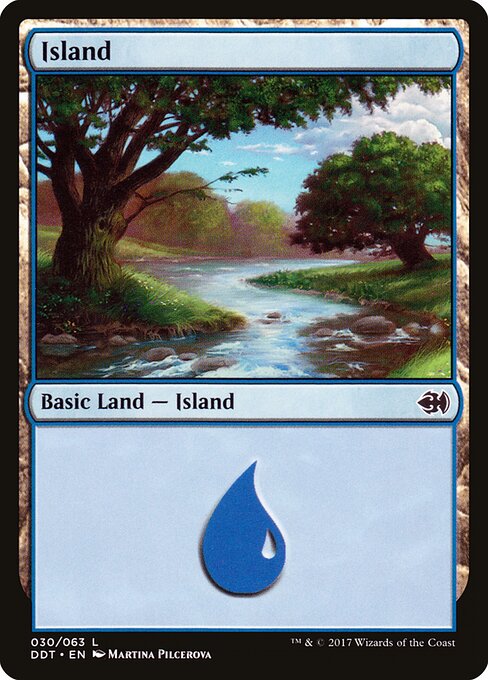 Island — Duel Decks: Merfolk vs. Goblins #30, art by Martina Pilcerova