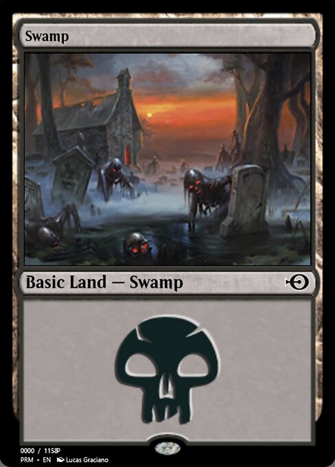 Swamp — Magic Online Promos #81860, art by Lucas Graciano