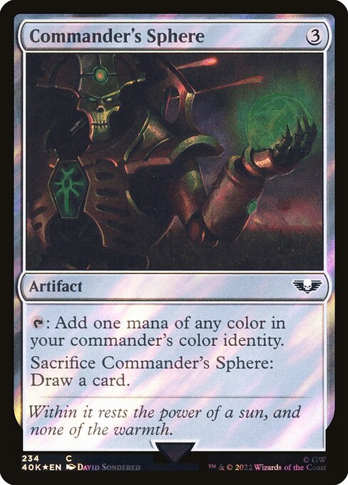 Commander's Sphere — Warhammer 40,000 Commander #234★, art by David Sondered