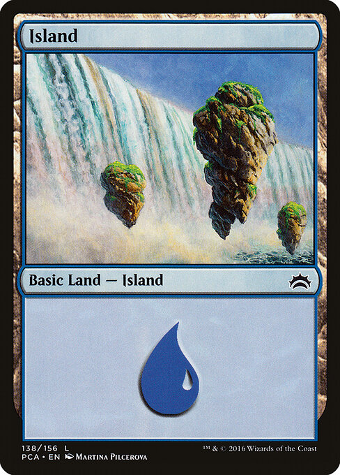 Island — Planechase Anthology #138, art by Martina Pilcerova