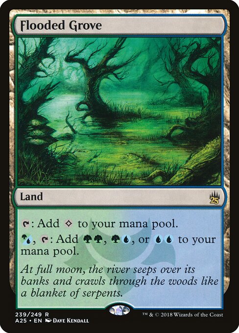 Flooded Grove — Masters 25 #239, art by Dave Kendall